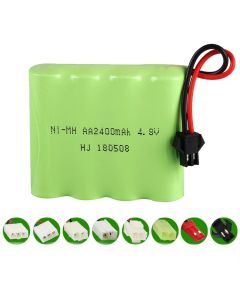 4.8V Ni-MH AA 2400mAh Rechargeable Battery Pack, Compatible with RC boat, RC Car, Electric Toys, Lighting, Model Car