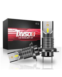 TXVSO8 H7 LED Car Headlights, 6000K LED Bulb , 2PCS 55W 26000LM Auto LED Lights