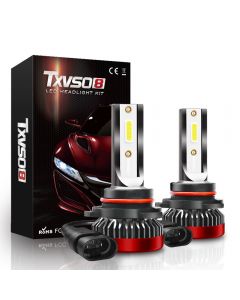 TXVSO8 Led Headlights, 9012 HIR2 Car Bulb, 2PCS 80W 6000K 8000LM Car Lamps