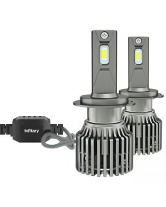 Infitary Car Headlight, H1 H3 H11 9005 9006 6500K Car Bulb,2PCS 6500K 100W 26000LM Auto Lamp