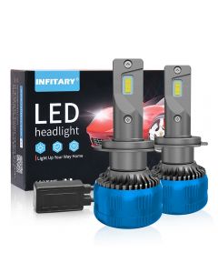 Infitary Car LED Headlight,H1 H3 H11 H13 880 9005 9006 HB4 Car Lamps, 2PCS 6500K 155W 32000LM Auto Light