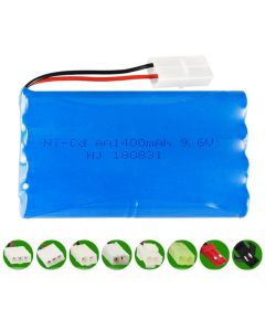 9.6V  Ni-CD AA 1400mAh Rechargeable Battery Pack, Compatible with RC boat, RC Car, Electric Toys, Lighting, Model Car