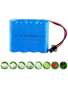4.8V  Ni-CD AA 1400mAh Rechargeable Battery Pack, Compatible with RC boat, RC Car, Electric Toys, Lighting, Model Car
