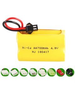 4.8V  Ni-CD AA 700mAh Rechargeable Battery Pack, Compatible with RC boat, RC Car, Electric Toys, Lighting, Model Car