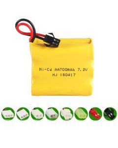 7.2V  Ni-CD AA 700mAh Rechargeable Battery Pack, Compatible with RC boat, RC Car, Electric Toys, Lighting, Model Car