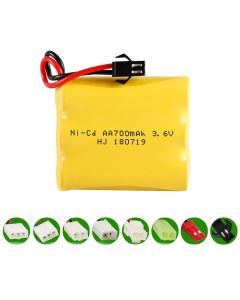 3.6V  Ni-CD AA 700mAh Rechargeable Battery Pack, Compatible with RC boat, RC Car, Electric Toys, Lighting, Model Car
