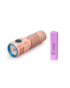 Lumintop EDC18 Copper Flashlight, Max 2800Lumens , 3 Cree LED, Use18650 Battery