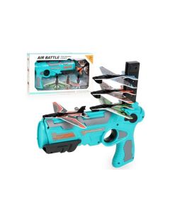 Bubble Catapult Plane Toy , Game Toy for Kids, One-Click Ejection Model Foam Airplane with 4 Pcs Glider Airplane Launcher