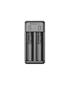 Nitecore UI2 Dual-Slot Lntelligent Portable USB Li-ion Battery Charger for 18650, 18350, 20700, 21700 Batteries