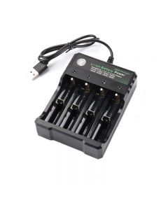 USB Battery Charger with 4 Slots For 18650 14500 16340 Battery 