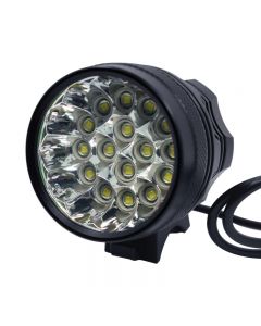 40000Lumen 16* T6 LED Bicycle Front Headlight Mountain Bike Light with 6*18650 battery pack 