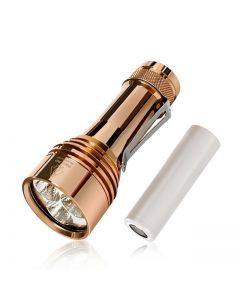  Lumintop FW21 PRO Copper Flashlight, Max 10000 Lumens, 3 LEDs, Uses 21700 or 18650 Battery 
