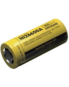 Nitecore IMR26650 4200mAh 3.7V Unprotected High-Drain 40A  Lithium  Flat Top Battery