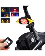 Smart Bike Taillight,  Wireless Remote Control Cycling Turning Signal Taillight , USB Bicycle Rechargeable Rear Light , LED Warning Lamp