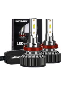 Infitary A8 Car LED Headlight, H1 H3 H11 H13 H27 HB3 HB4 Car Bulbs,2PCS 110W 20000LM 6500K Auto Lamp