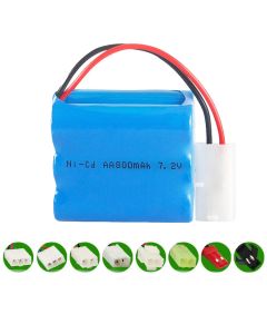 7.2V  Ni-CD AA 800mAh Rechargeable Battery Pack, Compatible with RC boat, RC Car, Electric Toys, Lighting, Model Car
