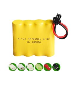 4.8V Ni-CD AA 700mAh Rechargeable Battery Pack, Compatible with RC boat, RC Car, Electric Toys, Lighting, Model Car