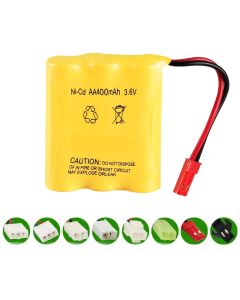 3.6V Ni-CD AA 400mAh Rechargeable Battery Pack, Compatible with RC boat, RC Car, Electric Toys, Lighting, Model Car