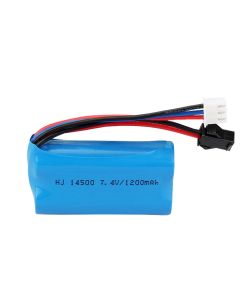 7.4V 1200mAh 14500 10C Li-ion Battery For Electric Water Toy