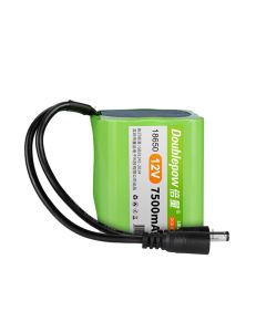 Doublepow 12V 18650 7500mAh 3S3P Li-Ion Battery with DC Plug For LED Light Electronic Devices