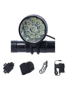 10000 Lumen Bike light,  10 x Cree XM-L T6 LED 3 Modes LED Front Bicycle Light with 6*18650 Battery Pack 