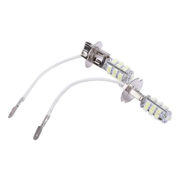 2PCS Car LED Fog Lights, H3 3528 Car Bulbs, 12V 50W 6000K Car Fog Light