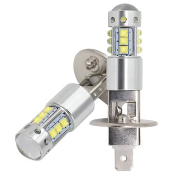 Car Headlight, H1 16SMD Fog Lamp, 2PCS 12V 24V 80W Car Fog Light, 16SMD With Cree Chips