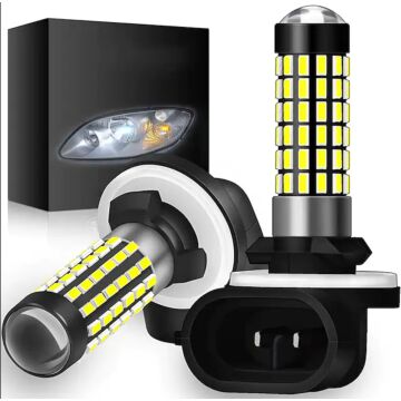 2PCS 881 3014 LED Car Fog Light, 78W 12V 6000K 1200LM Car Bulbs