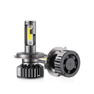 H4 HB2 9003 Car Headlight Bulb, 2PCS 72W 10000LM 6000K Auto Fog Light