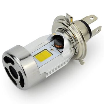 H4 Motorcycle Light Bulbs, 2PCS  20W COB 2000LM Motorbike White Headlamp Lamp