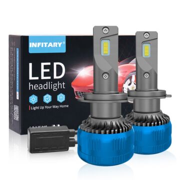 Infitary Car LED Headlight,H1 H3 H11 H13 880 9005 9006 HB4 Car Lamps, 2PCS 6500K 155W 32000LM Auto Light