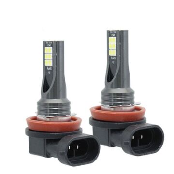 H8 H9 H1 9005 9006 HB3 HB4 H7 H3 Car Fog Lights With 3030 Chips, 2PCS 12V 6000K Auto Fog Lamp