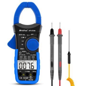 HP-870N Auto Range Multimetro Digital Clamp Meter Multimeter Pinza Piers Ammeter Amperimetro True RMS Frequency Tester