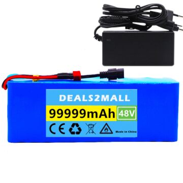 13S3P 48v 99Ah 500w Li-ion Battery Pack For 54.6v Electric bicycle Scooter with BMS (1pcs)