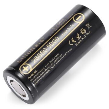  LiitoKala Lii-50A 26650 5000mAh 50A Lithium Rechargeble Battery(1pcs)