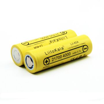 2pcs LiitoKala Lii-40A 21700 4000mah 3.7V 10C Discharge High Power Battery 