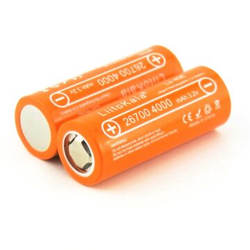 2PCS LiitoKala Lii-50E 3.2V 26700 4000mAh Rechargeable Battery