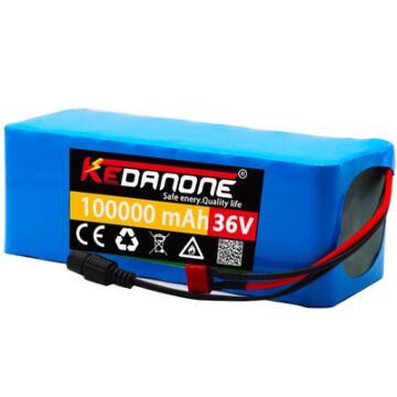 Kedanone 36V 100Ah 10S4P 500W Battery Pack For Electric Bicycle (1pcs)