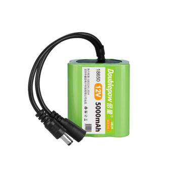 Doublepow 12V 18650 5000mAh 3S2P Li-Ion Battery with DC Plug for LED Light Electronic Devices