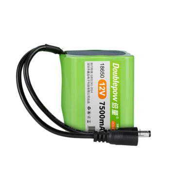 Doublepow 12V 18650 7500mAh 3S3P Li-Ion Battery with DC Plug For LED Light Electronic Devices