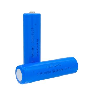 Doublepow 18650 3.7v 3400mAh Lithium Rechargeable Battery  (2pcs)