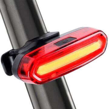 Bike Tail Light, 4 Modes COB LED USB Rechargeable Light , MTB Safety Warning Bicycle Rear Light 