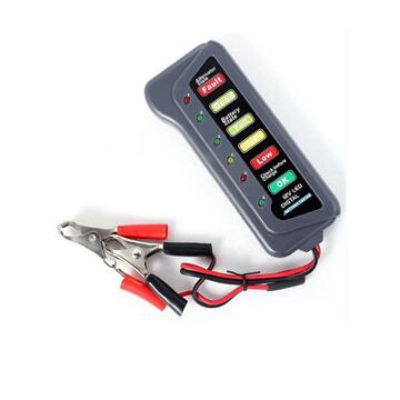 12V 6 LED Digital Battery Tester For Car Motorcycle