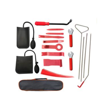 Vehicle Door Unlock Tools, 18PCS Car Door Windows Anti Lost Kit, Long Reach Grabber, Air Pump Air Wedge 