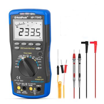 HoldPeak HP-770 HD Autorange Digital Multimeter True RMS AC/DC Voltage Frequency Electrical Tools Tester hfe ncv Multimeter