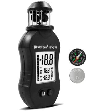 Holdpeak Anemometer Handheld HP-876 Digital Wind Speed Meter Measuring For HVAC Vents