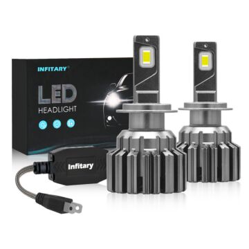 Infitary Car Headlight, H7 H1 H11 9005 HB3 9006 HB4 Car Bulb, 2PCS 160W 36000LM 6500K Auto  Canbus Lamp