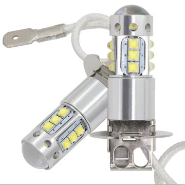 2PCS H3 16SMD 80W LED Fog LIght, Daytime Running Light , LED Tail Lights Bulb
