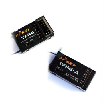 FrSky TFR6 /TFR6-A 2.4 GHz 7Channel Receiver For RC Quadcopter Multicopter Compatible with FUTABA FASST 14SG