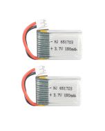 3.7V 150mAh 20C Lipo Battery 651723 For  RC Quadcopter(2 pcs)